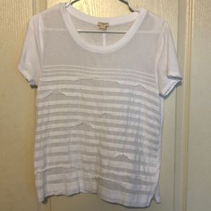 J. Crew ruffled shirt